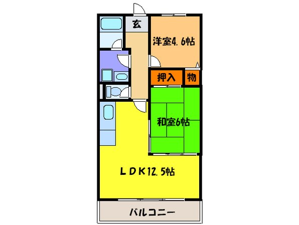 ヴィラアルデ－ルの物件間取画像